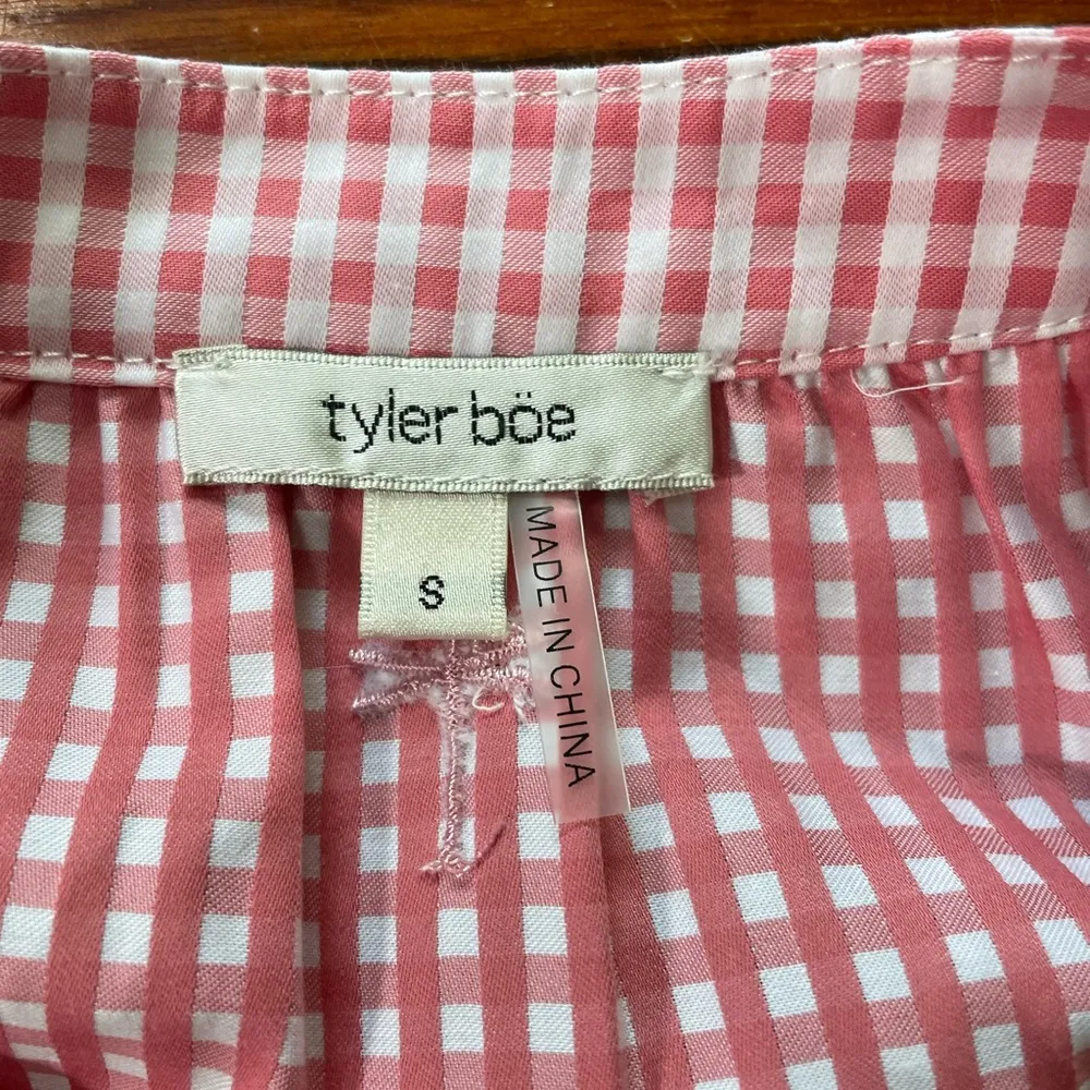 Tyler Boe Claudia Pink & White Gingham Cotton Dress - Image 13