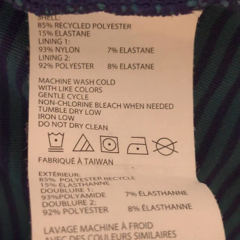 prAna Women's Dreamcatcher Yoga Tank Top Strappy Indigo Stripe- Size S - Image 9