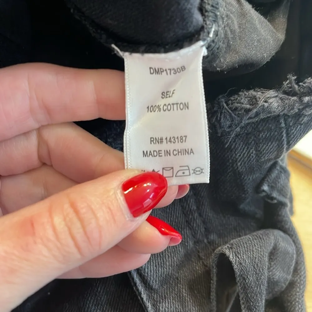 Rowen 100% Cotton Black Belted Straight Legs Size M - Image 5