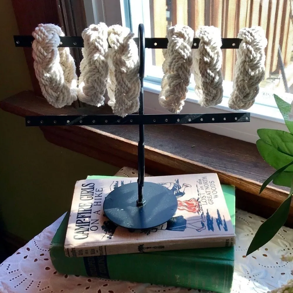 Unisex Mystic Sailor Knot Bracelet New Nautical White - Image 3