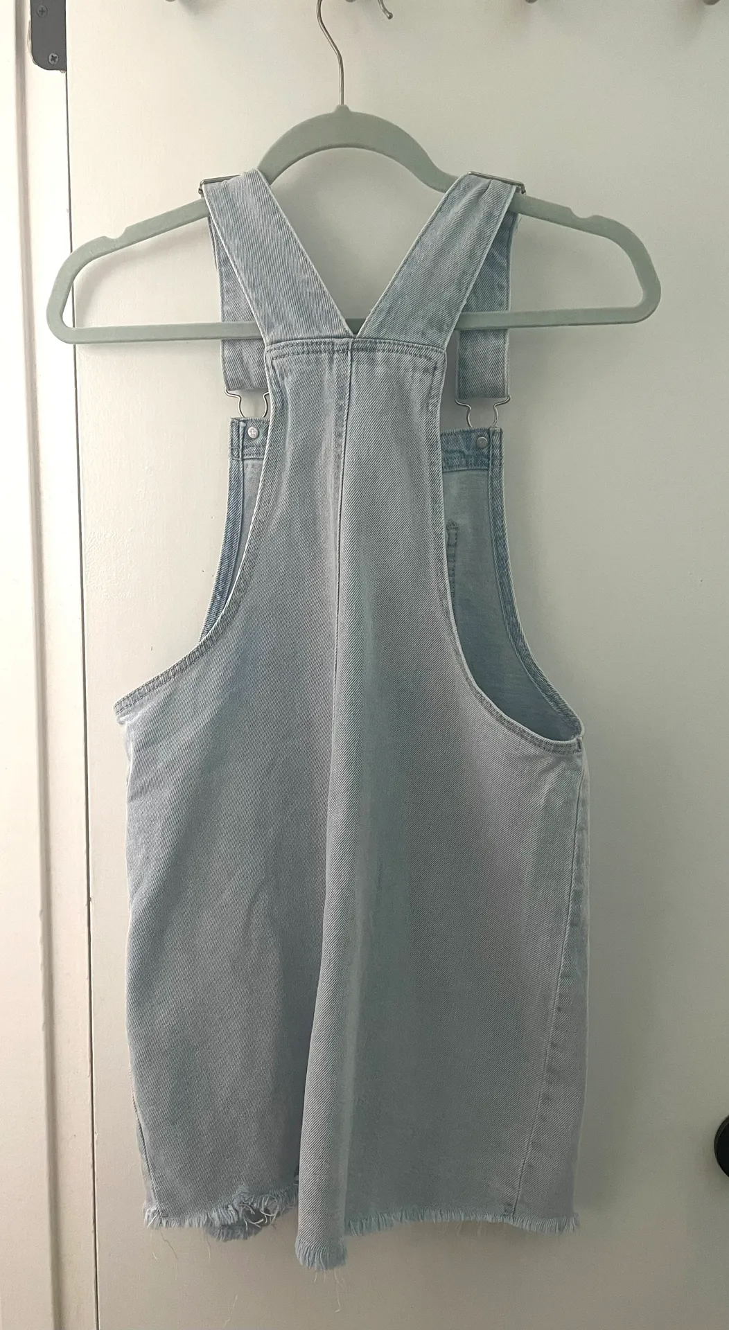 Denim Overall Dress - Image 5