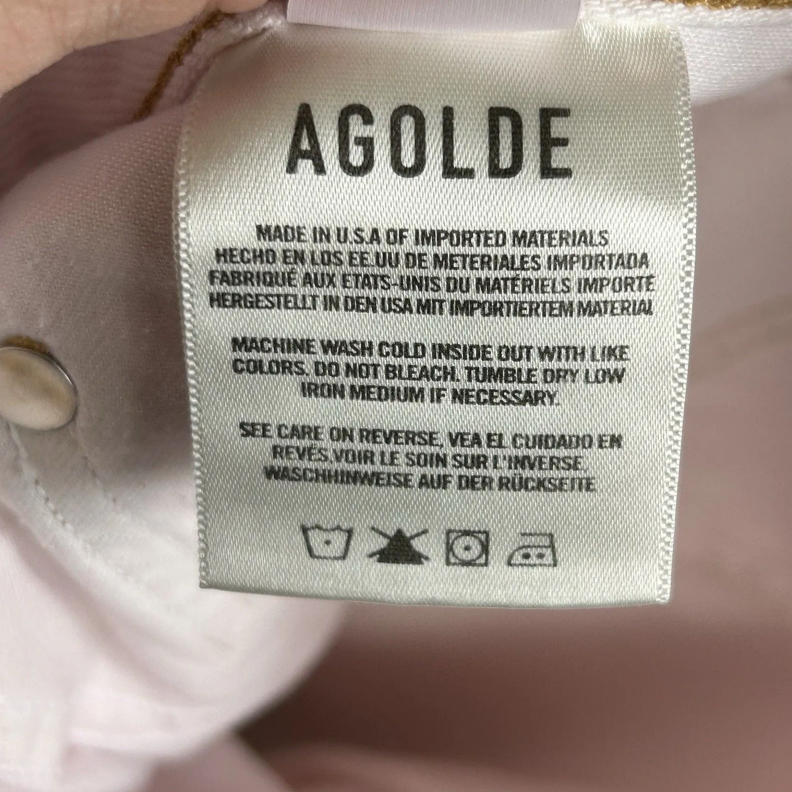 Agolde Baggy Shorts Light Pink Denim Women's Size 32 100% Cotton Casual Summer - Image 7