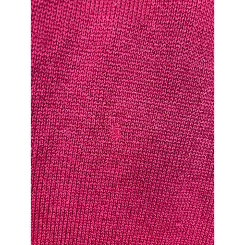 *Vtg Dehen Highschool Letterman Cardigan Sweater Red 100% Wool Letter Pockets Sm - Image 8