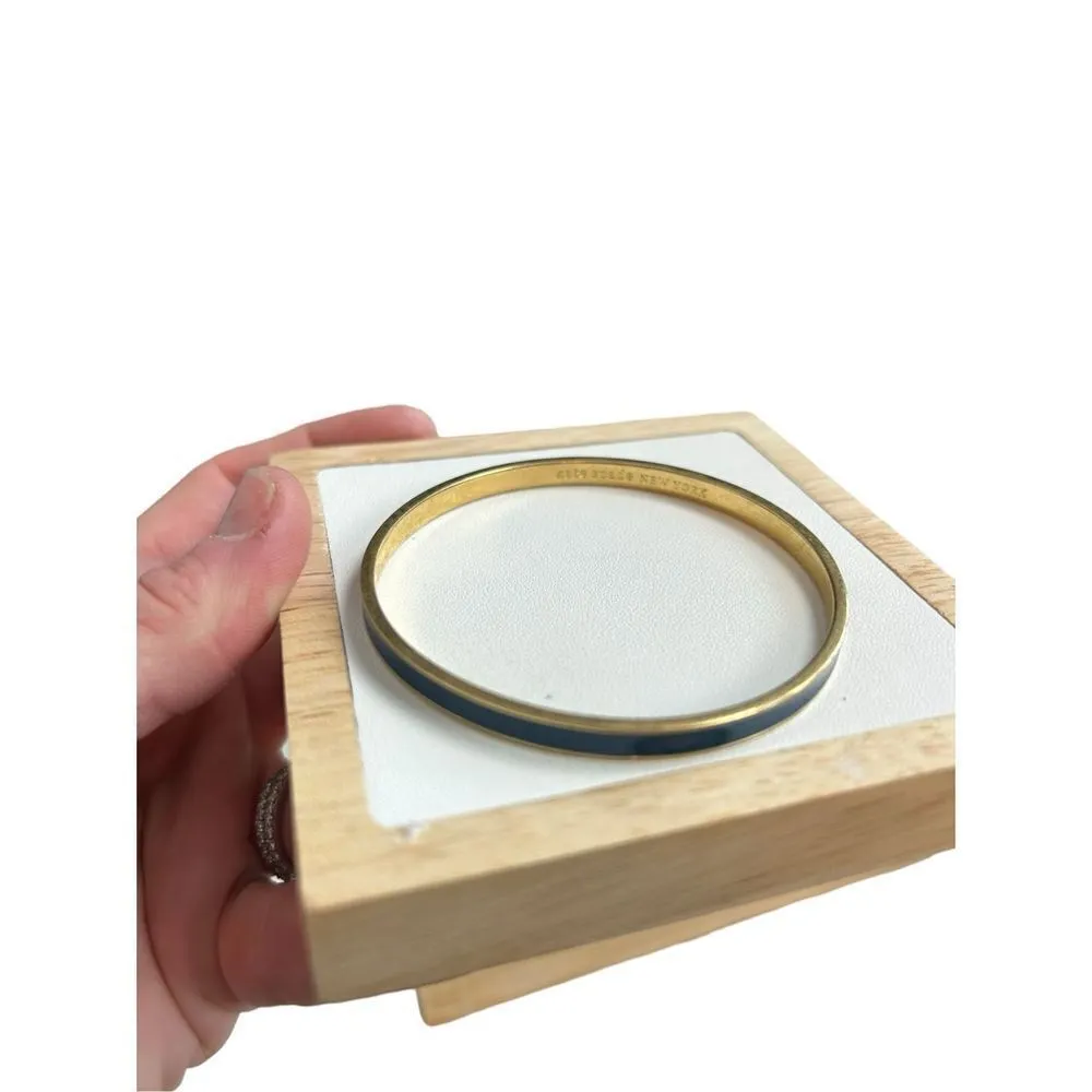 Kate Spade Bangle Bracelet True Blue And Gold Tone - Image 6