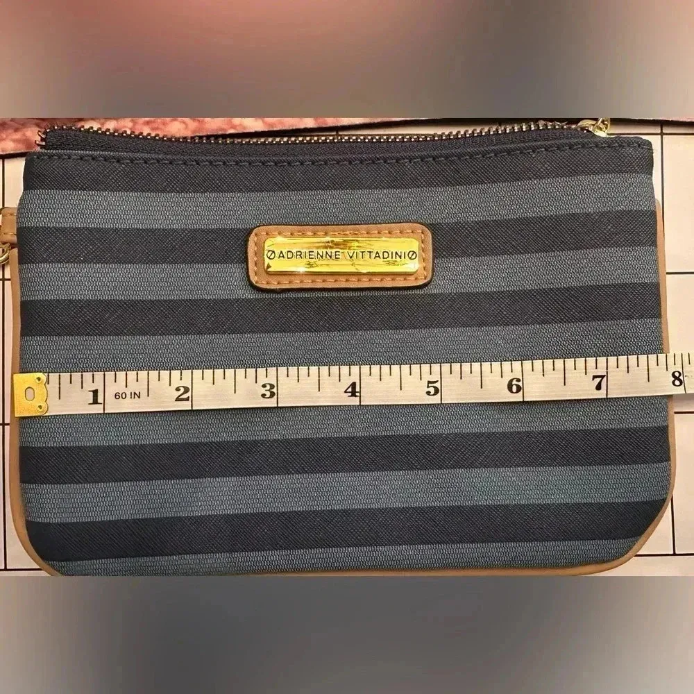 Adrienne Vittadini Wristlet Blue Women's Wallet Clutch (618) - Image 8