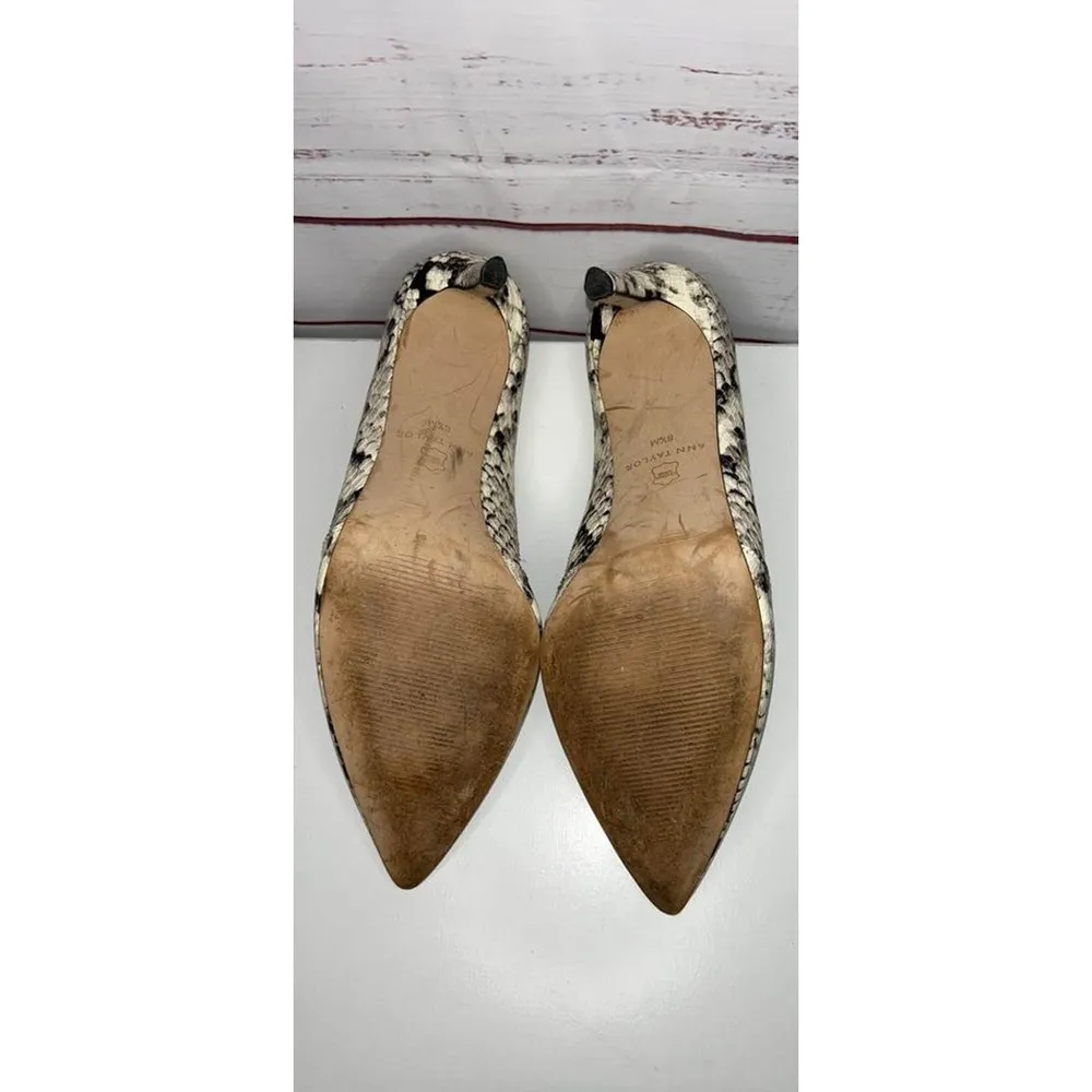 Ann Taylor Faux Snakeskin Pumps Women’s 8.5 - Image 2