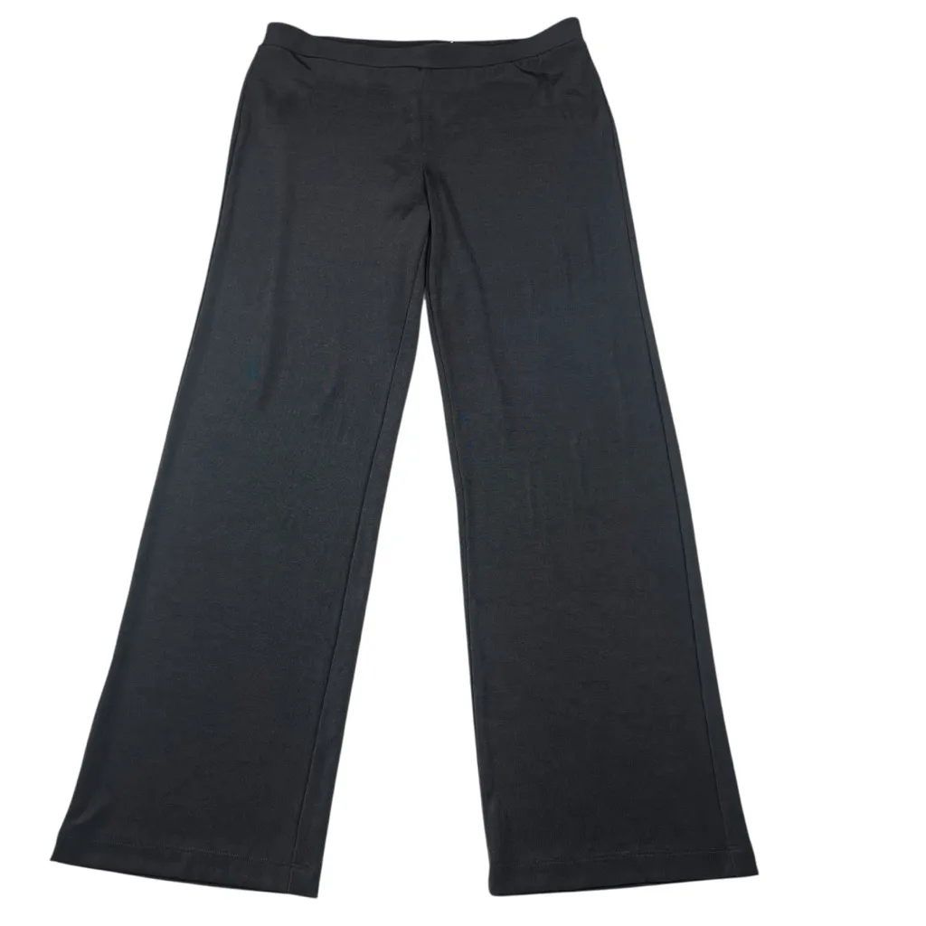 Chico’s Travelers Gray High Waisted Pull On Flare Hem Pants - Image 10