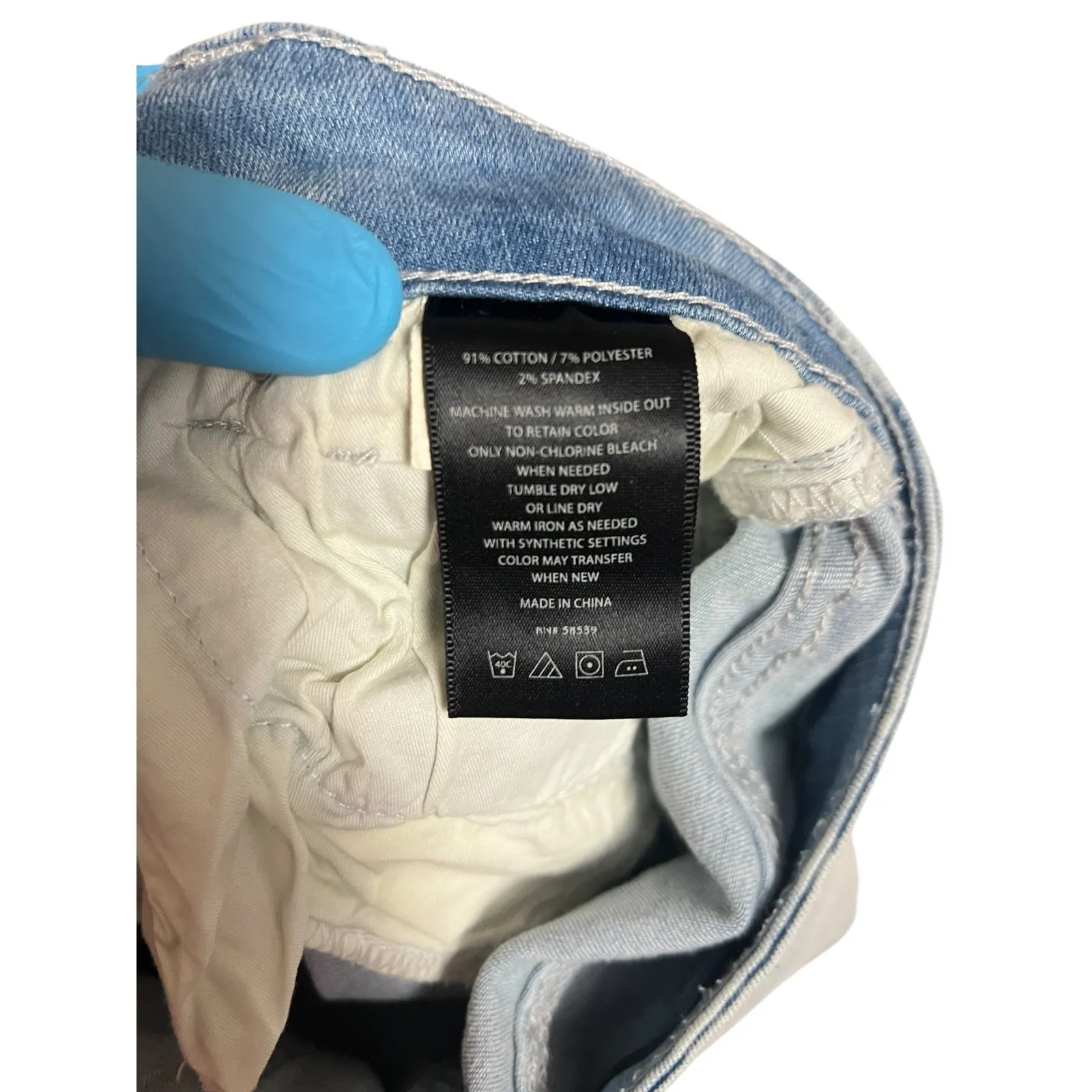 KUT from  Kloth Jeans Women 0P Toothpick Skinny Light Wash Stretch Denim Raw Hem - Image 5