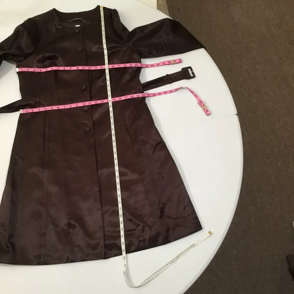 Axcess Long Lightweight Overcoat Purple Size 14 - Image 8