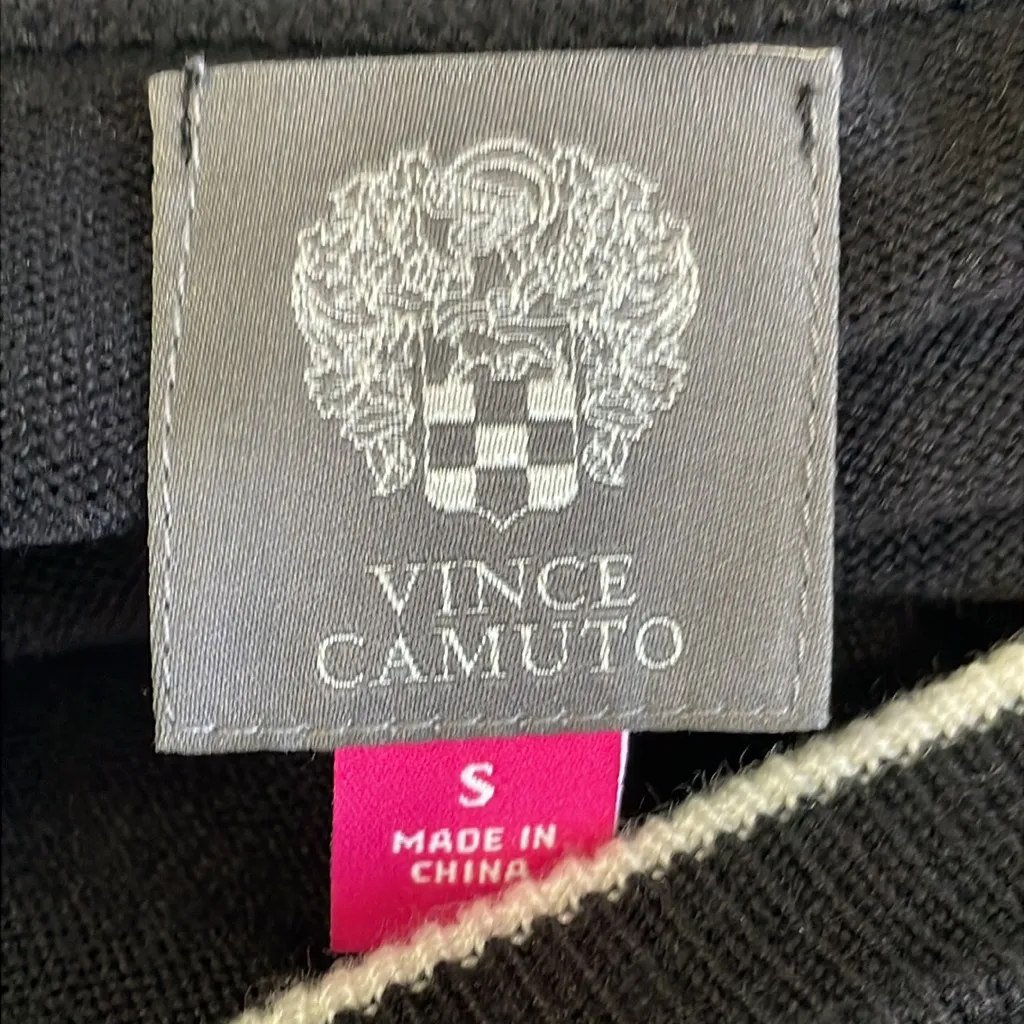 Vince Camuto Black Long Sleeve Sweater Dress with Ruffle Cuffs - Image 5