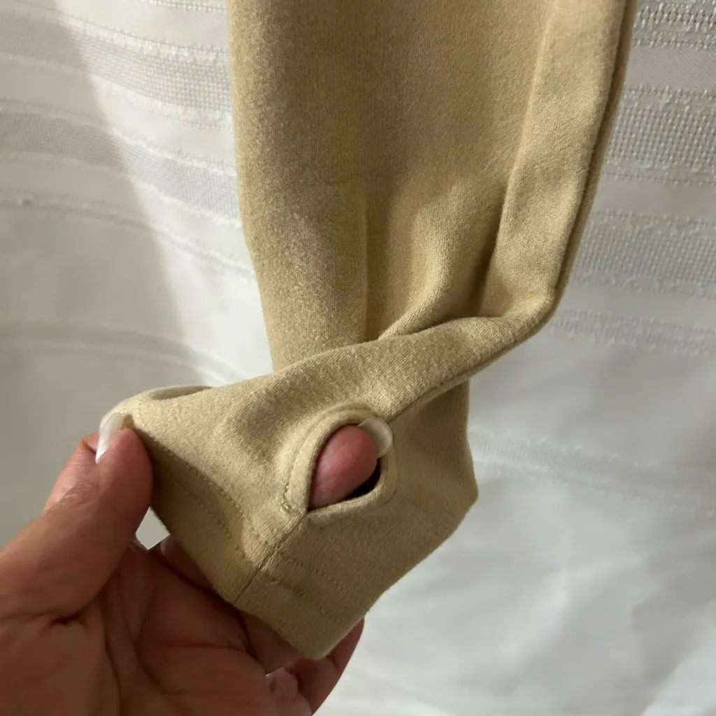 Cider  Beige Turtleneck Crop Top - Image 2