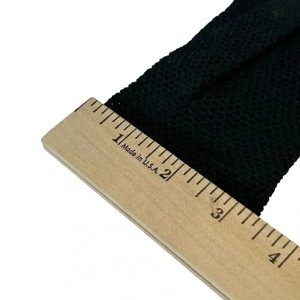 Vintage Italian Crochet Fishnet Gloves by Calvone Elegant Stretch Dress Gloves Black - Image 12