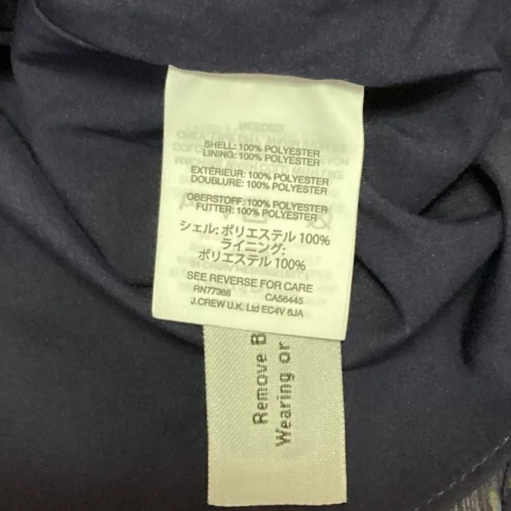 NEW Madewell Women's Blue Asymmetrical High low Floral Print Calf Length Skirt 6 - Image 6