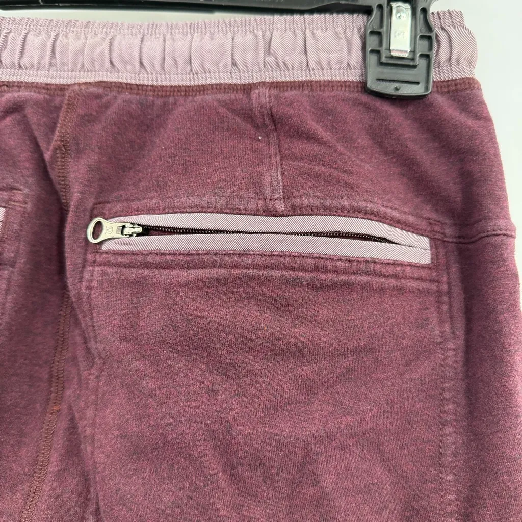 Lululemon women's 4 joggers sweatpants burgundy with contrast waistband - Image 8