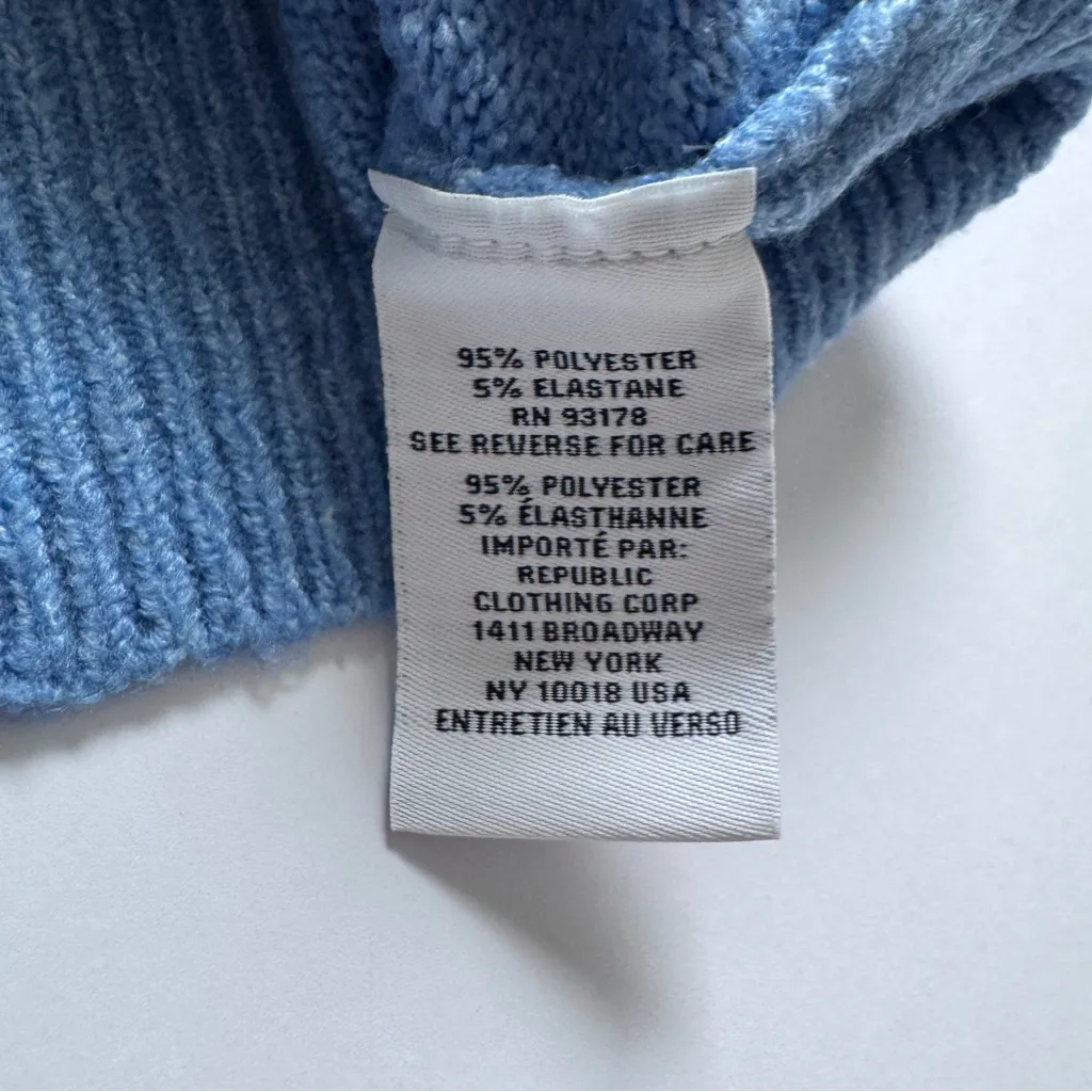 M Magaschoni Soft Blue V-Neck Dolman Sleeve Pullover Sweater - Size Medium NWOT - Image 6