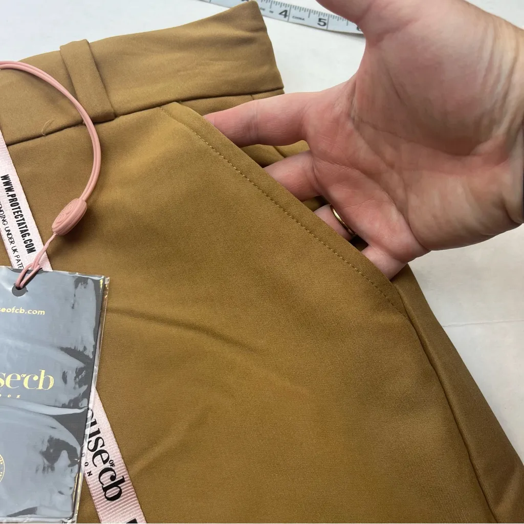 House of CB Cameron‎ Relaxed Tailored Trouser Caramel Pant Womens Size XS NEW - Image 13
