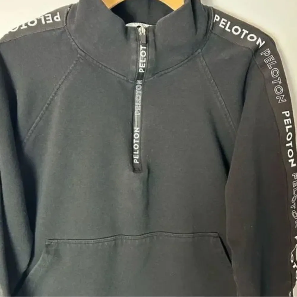 peloton womens quarter zip black jacket size medium - Image 6