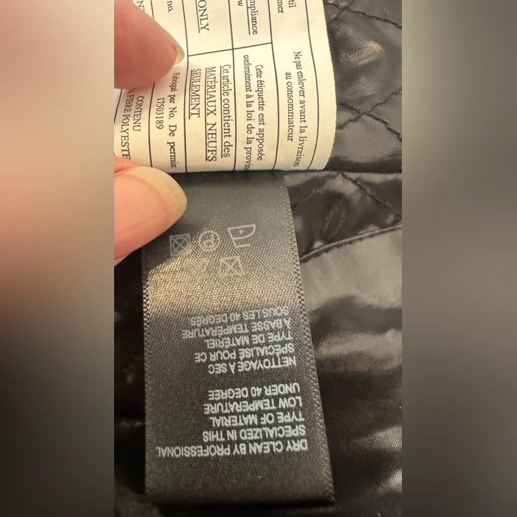 Rudsak Wool Blend Coat Jacket Military Winter Black Size Medium *READ* - Image 12