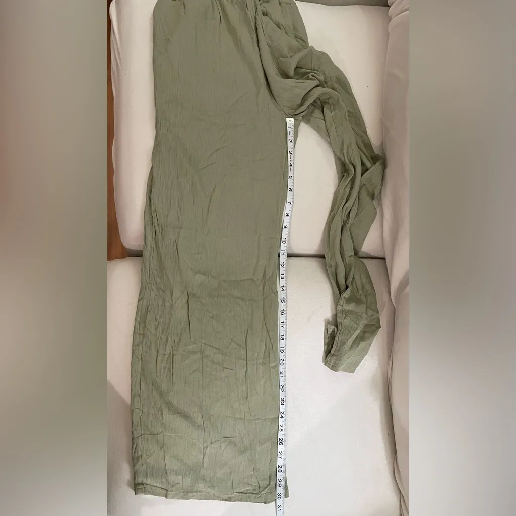 Prana NWT Fernie Wide Leg Jumpsuit in Olive Green Sweet Agave Lightweight Size S - Image 10