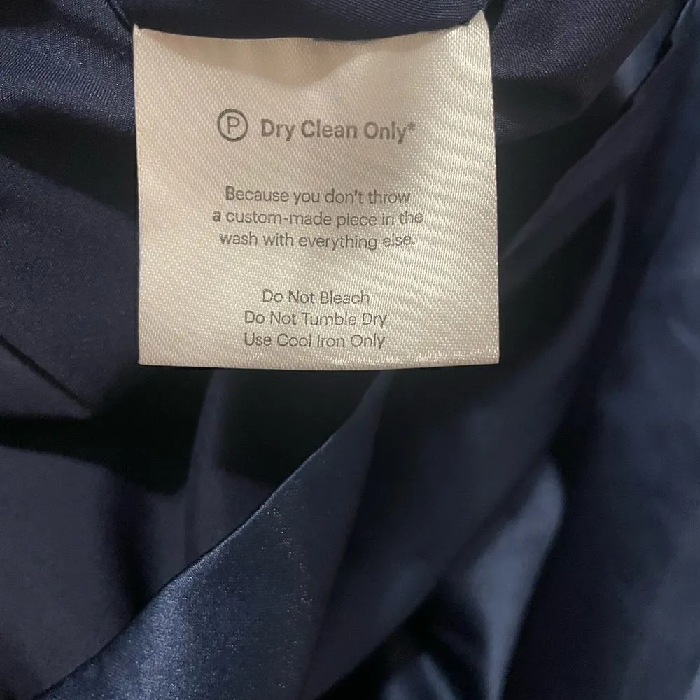 Fame and Partners Plus‎ Size Sarah Midi Gown Duchess Satin Navy Size 22 NWT - Image 11