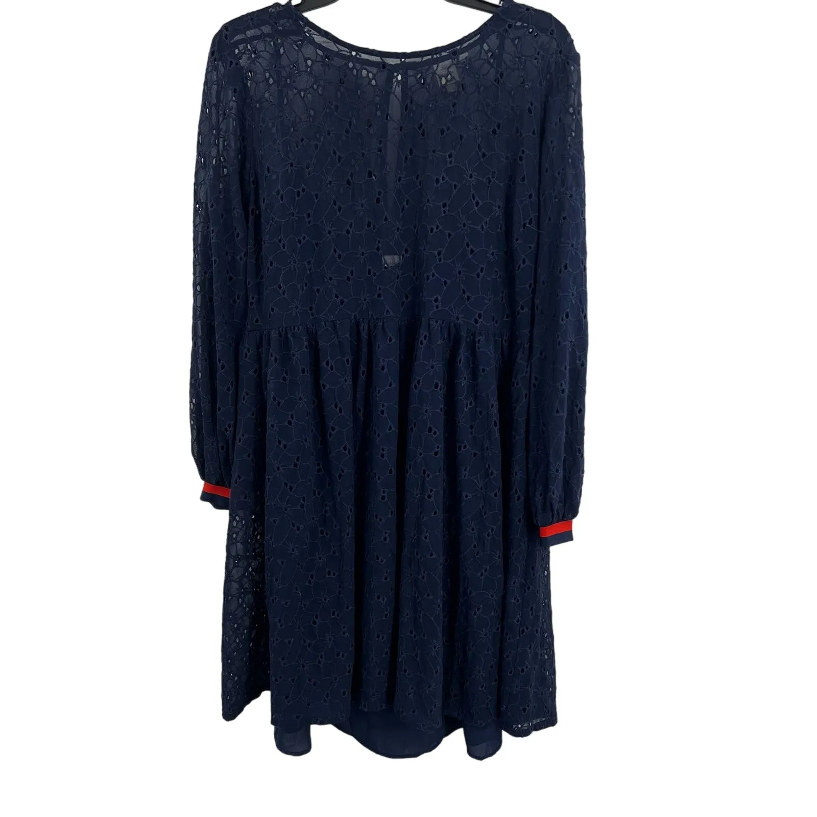 Seen Worn Kept‎ Navy Blue Eyelet Dress Size 10 US - Image 5