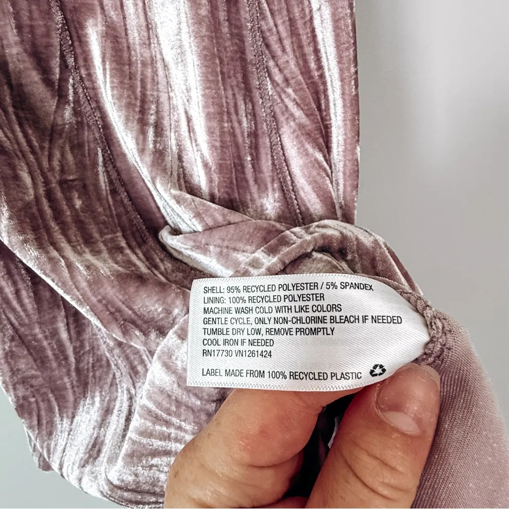 Wild Fable Light Purple Faux Velvet Mini Dress Size Small - Image 4