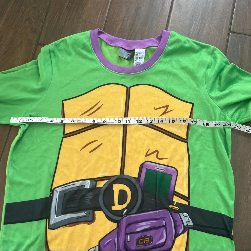 Teenage Mutant Ninja Turtles TMNT Donatello 2 pc Pajama Set size M Green Size M - Image 3