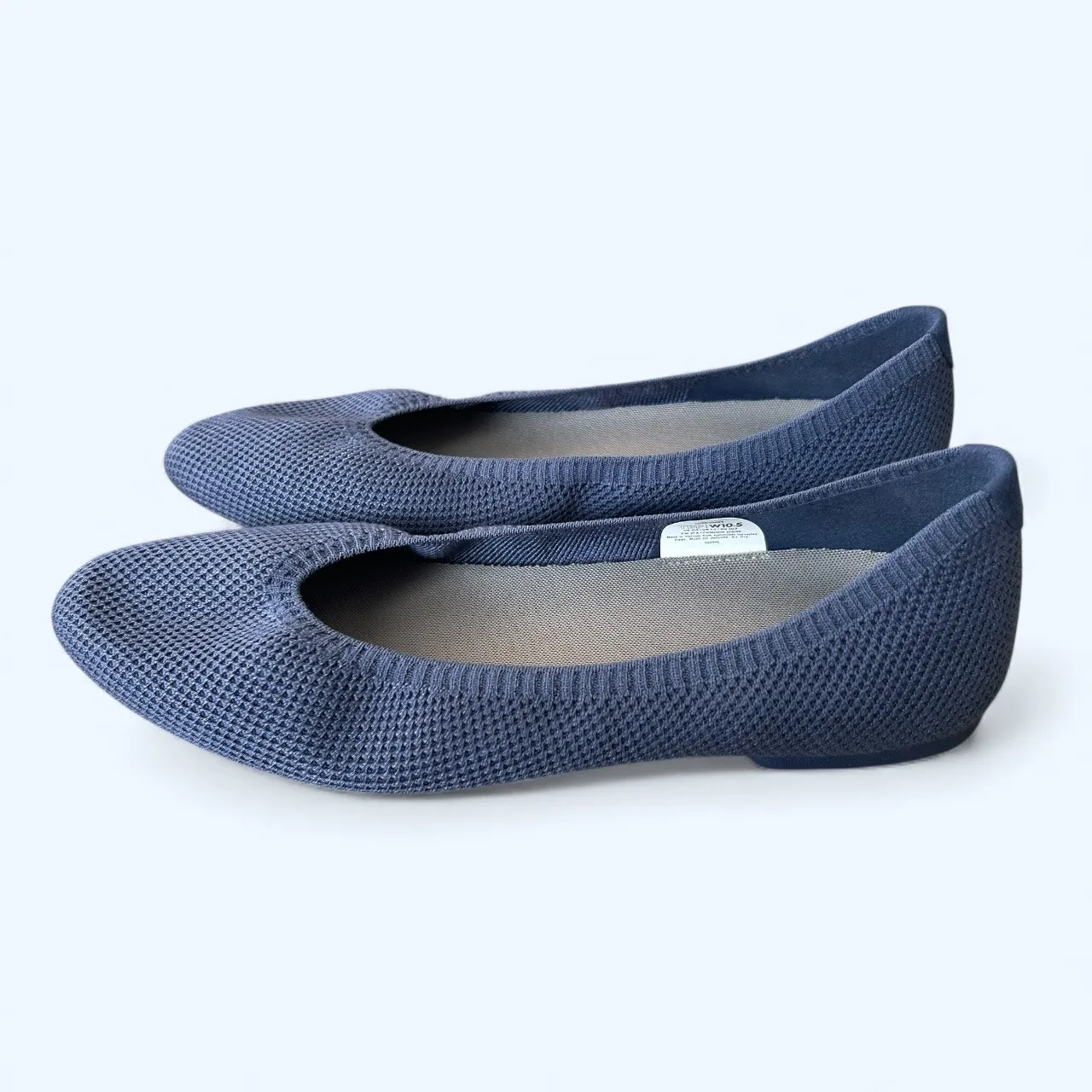 Allbirds Tree Breezers Knit Flats Navy Blue Women’s Sz 10.5 Washable Comfortable - Image 2