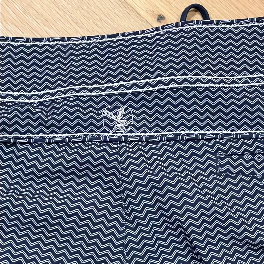 Carve Designs Blue and White Swim Shorts size 8‎ - Image 3