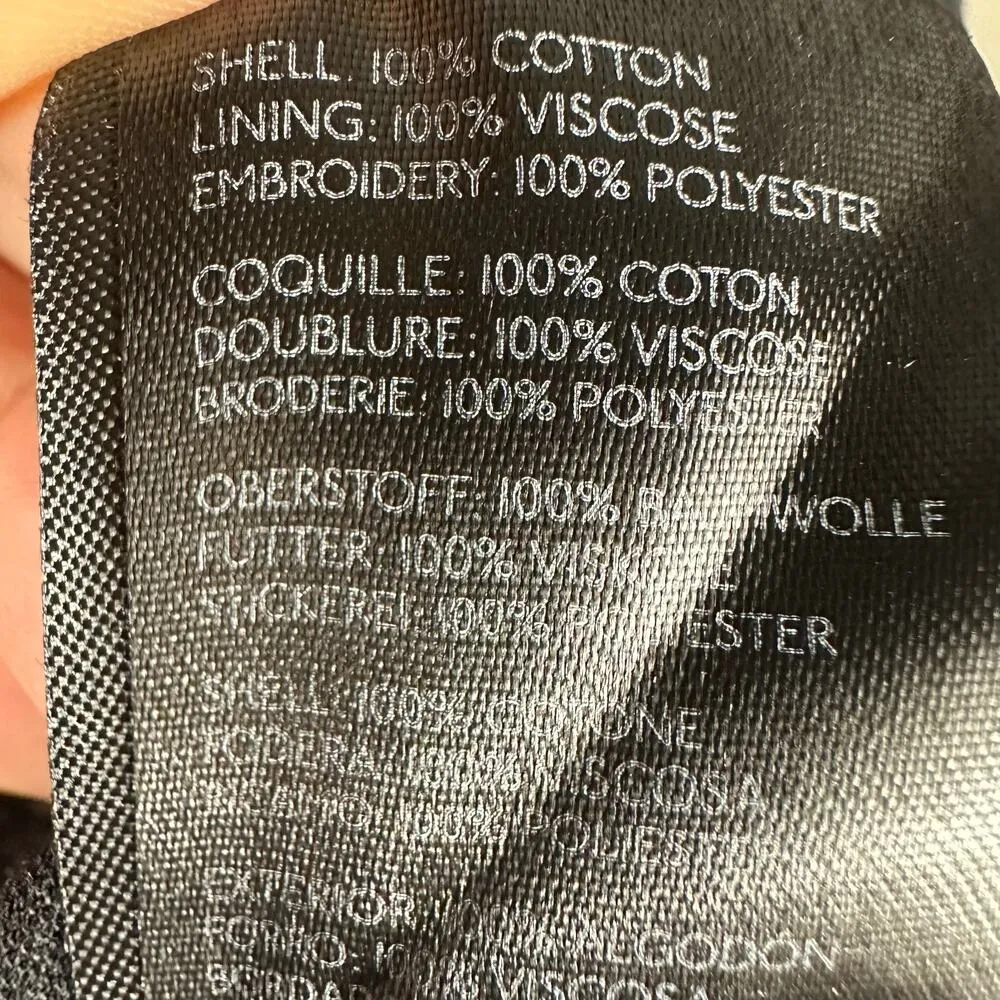 Free People Perfect Storm Midi Dress Size XS Black Eyelet Puff Sleeves - Image 6