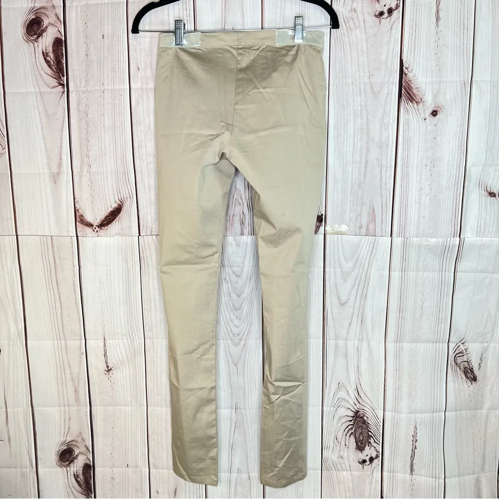 Alice + Olivia Tan Base Pull On Pants Straight Leg Elastic Waist - Image 3