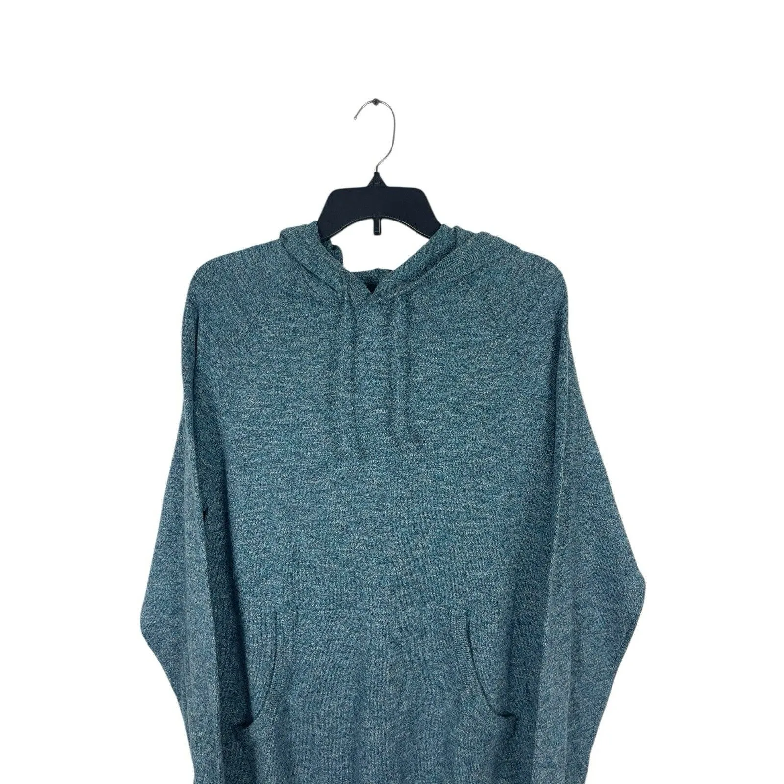 Sonoma Goods for Life Supersoft Sweater Hoodie L Teal Blue Fine Gauge Knit NWT - Image 2
