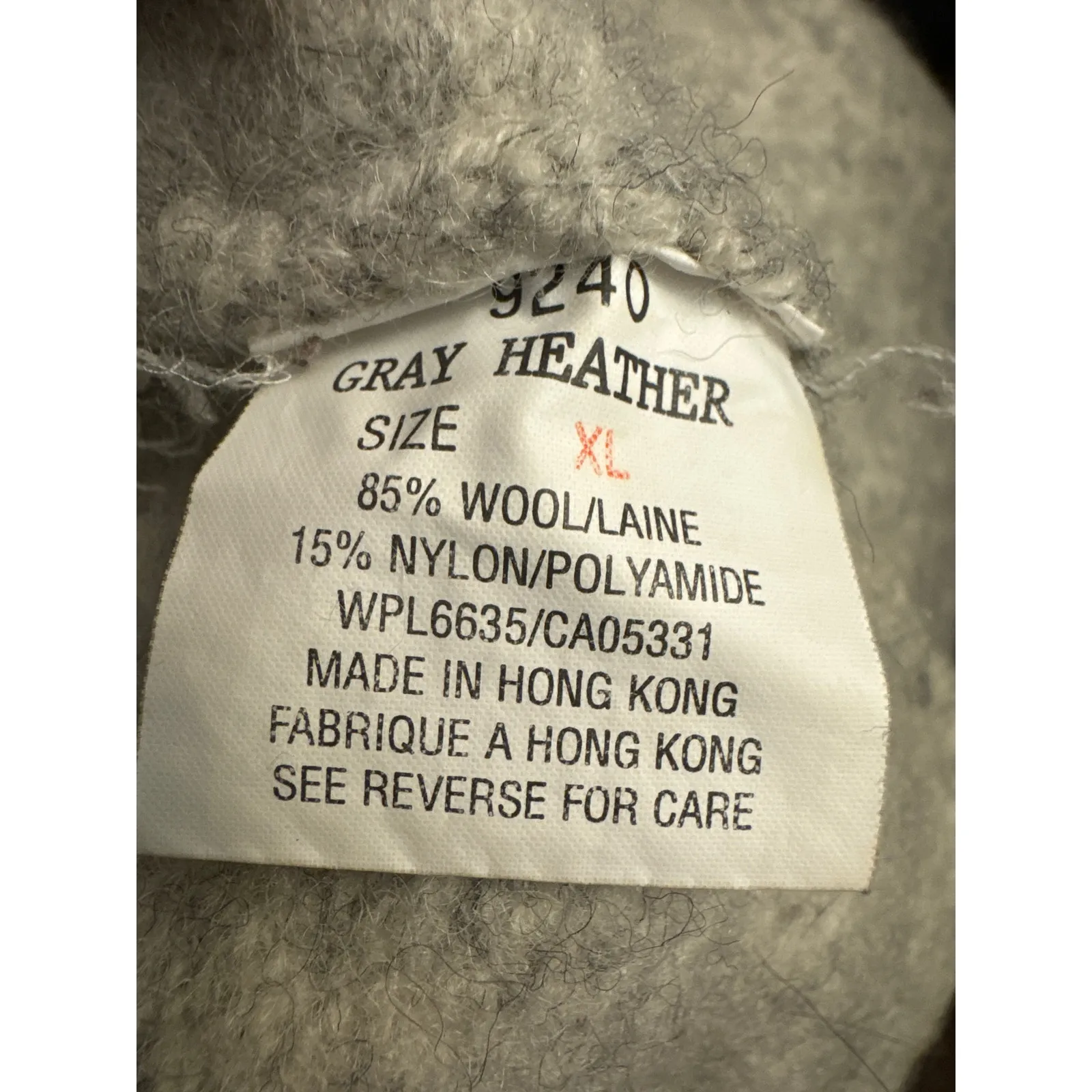 1980s Woolrich Rugged Outdoorwear Gray Heather Wool Henley Sweater
size medium - Image 13