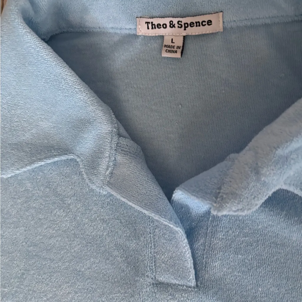 Light Blue Polo Shirt NWT Size L - Image 3