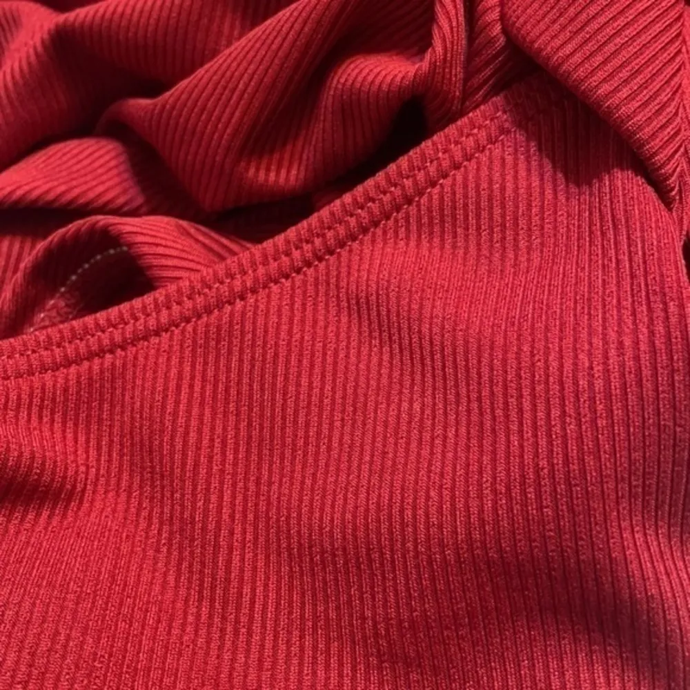 Shein woman’s rib padded front knot one piece swimwear beach sun vacation Sz M - Image 5