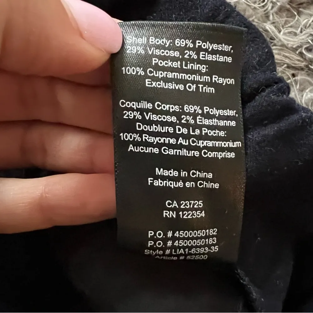 aritzia babaton navy blue pants joggers size S viscose polyester - Image 7