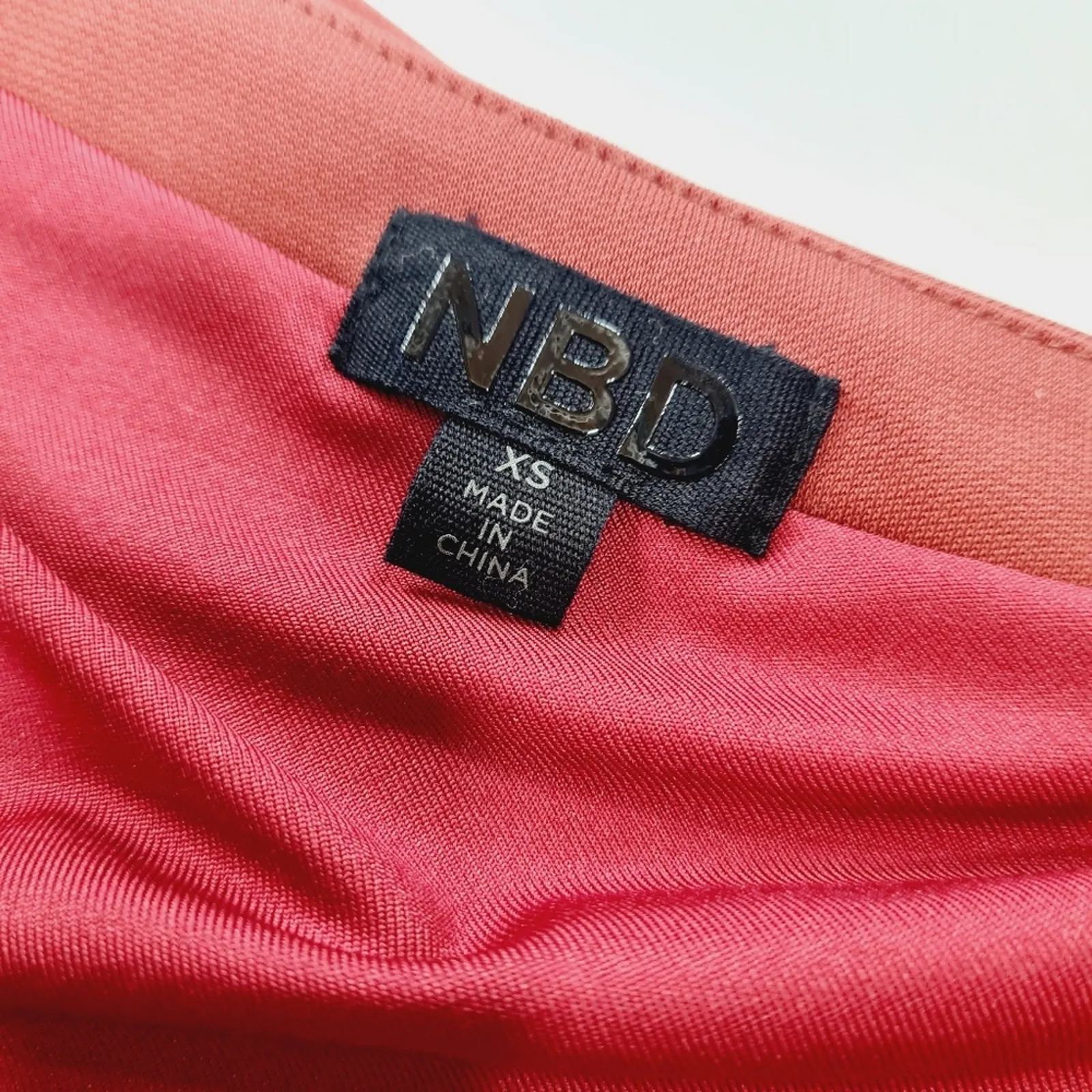 NBD Orla Mini Dress in Bordeaux XS - Image 8