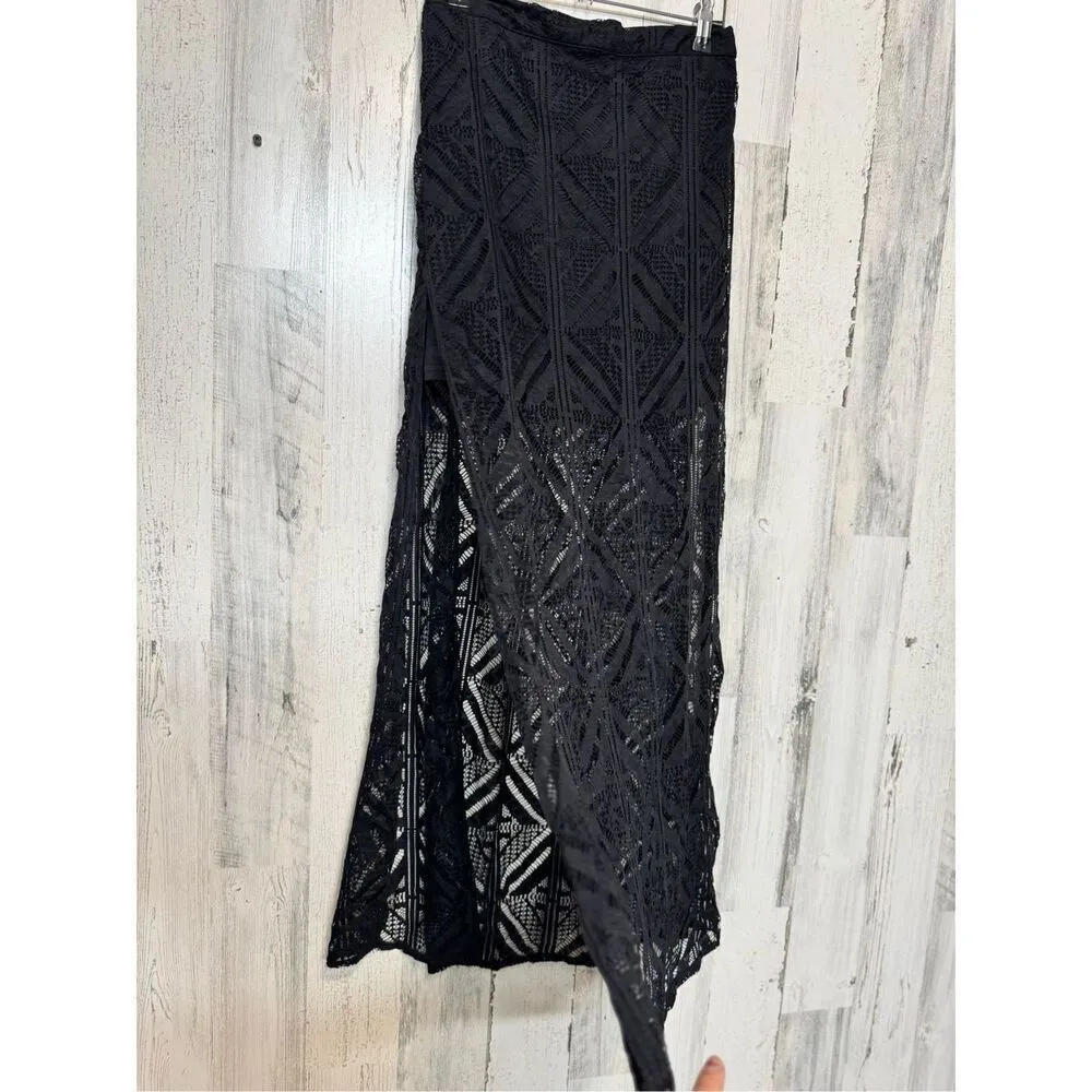 H&M black maxi skirt size 6 - Image 5