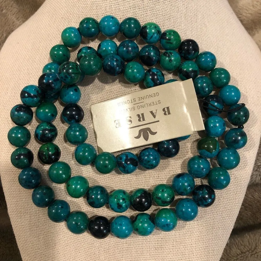 BARSE  Azurite Single Strand Necklace 25” - Image 4