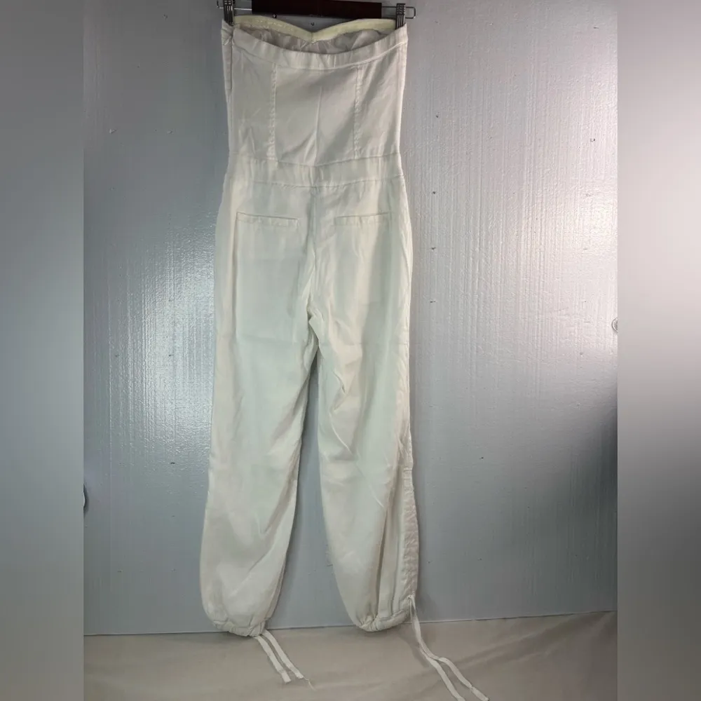 Bebe  00 Strapless Cotton Jumpsuit - Image 2