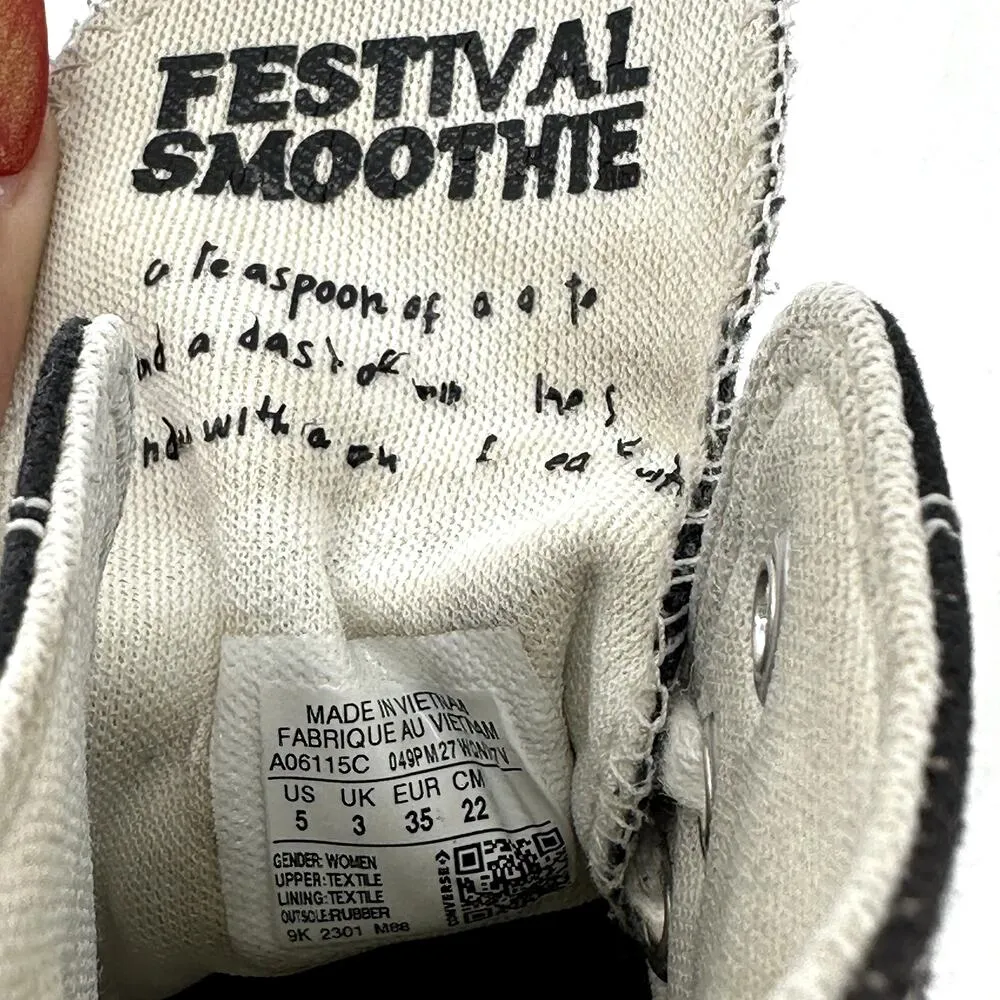 Converse Chuck Taylor All Star Festival Smoothie Sneakers Platform High Black 5 - Image 6