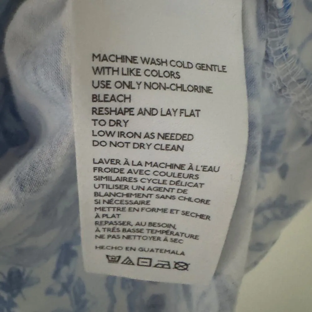 Maeve Anthropologie Ruched Side Tie Bow Spaghetti Strap Tank Floral Bee Bird S - Image 12