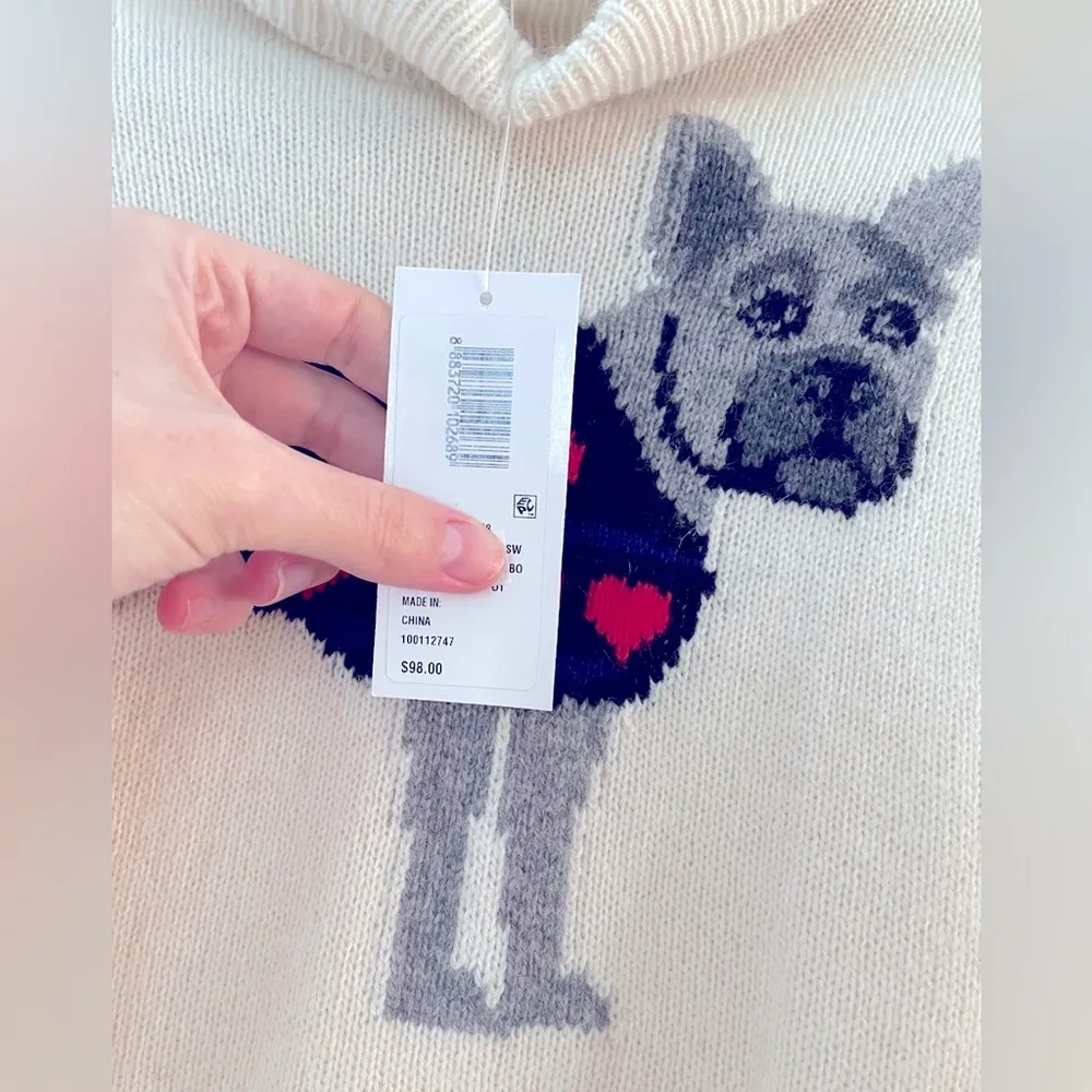 C.Wonder pup heart sweater, XXS NWT - Image 3