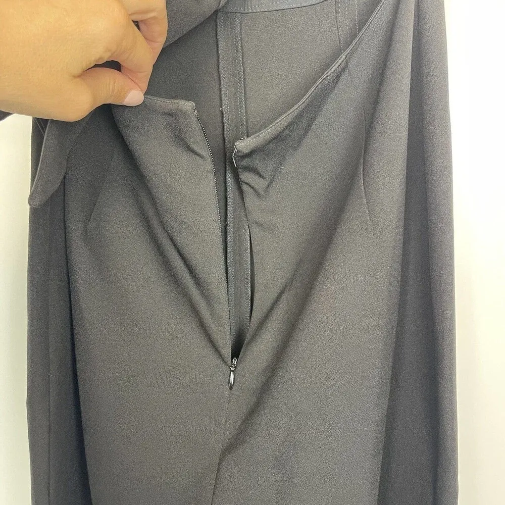 NWT Topshop Contrast Stitch Strapless Jumpsuit Black 6 - Image 6