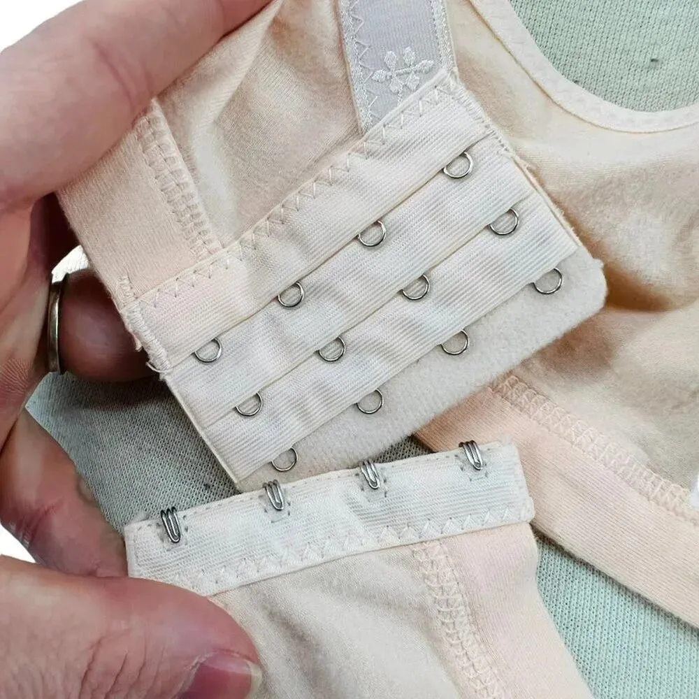 Momma's Comfy Maternity Bra Peach Cotton Xlarge Orange Size XL - Image 12