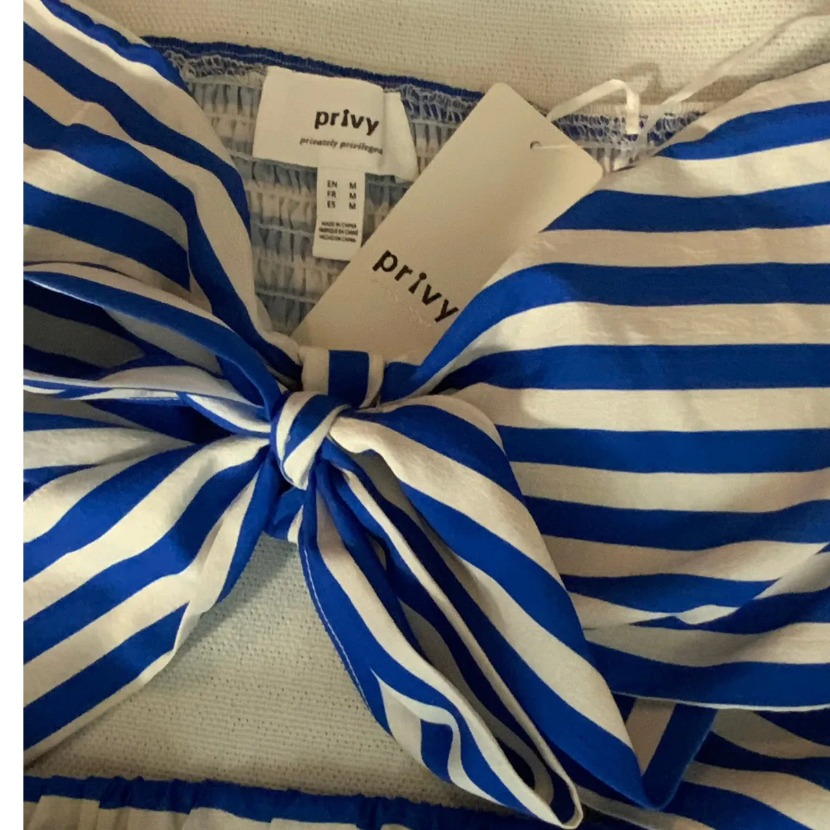 Privy 2 Pc Striped outfit‎ NWT size medium - Image 7