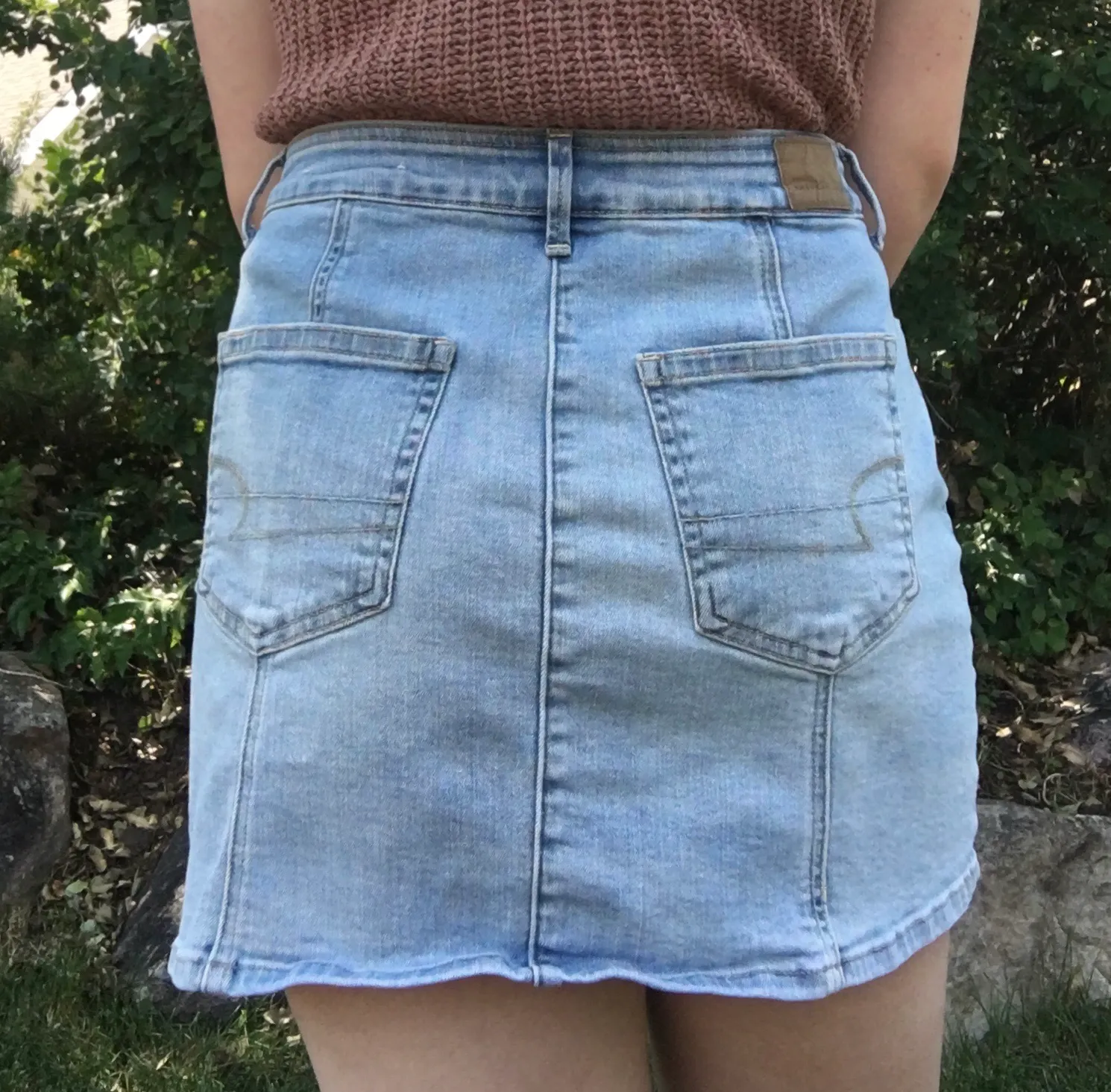 American Eagle Denim Mini Skirt - Image 3