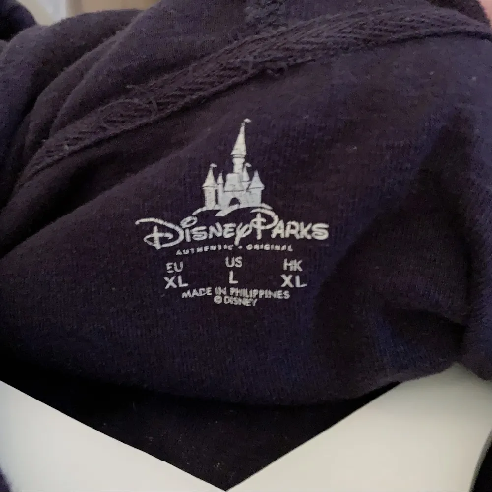 DISNEY Walt Disney Parks Mickey Plaid Nerd Graphic TShirt Hoodie L - Image 5