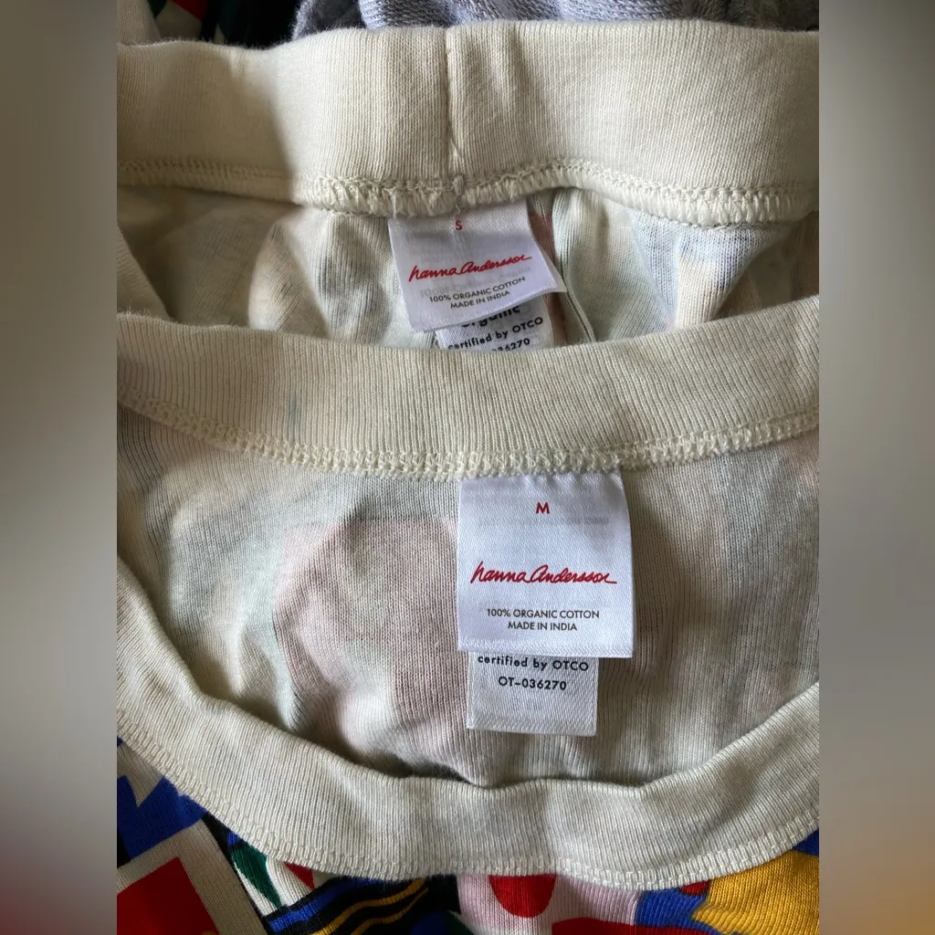 Hanna Andersson Christmas Holiday Wreath Candy Cane Pajamas, Size S/M Blue Size M - Image 6