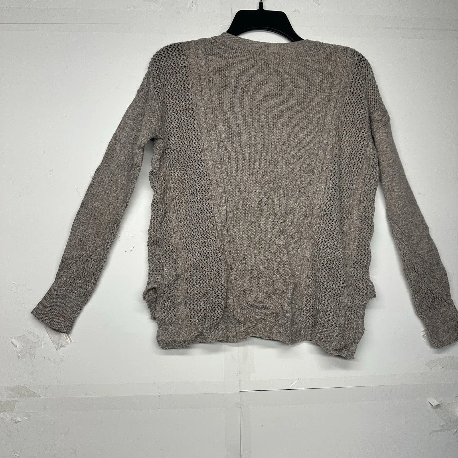 American Eagle Women’s Light Brown Knit Sweater Size Small - Image 8